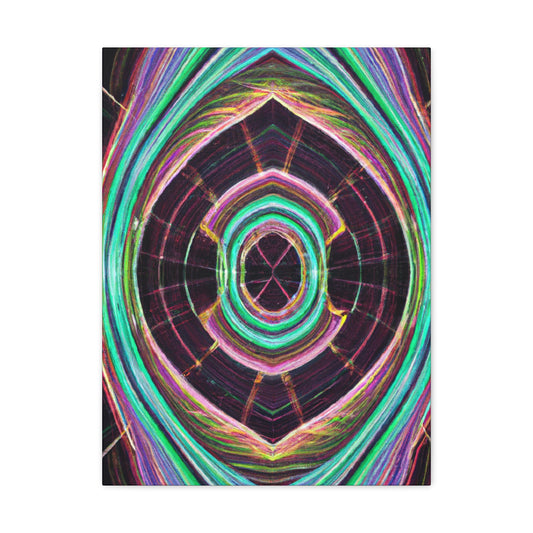 Electric Cosmic Confetti. Trippy Infinity Patterns Art Canvas