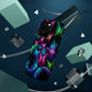 'Euphoria in Neon Flight' Neon Butterflies Premium Art Magsafe Magnet Tough IPhone 13 14 15 Pro Plus Max and Mini in Matte and Glossy Phone cases