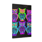 Neon Night Owls. NEON Owls Art Canvas