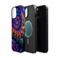 Twilight Infinyscape Neon Trippy Infinity Patterns Premium Art Magsafe Magnet Tough IPhone 13 14 15 Pro Plus Max and Mini in Matte and Glossy Phone cases