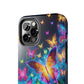 Neon Butterflies In Flight. NEON Butterflies Tough Phone Case