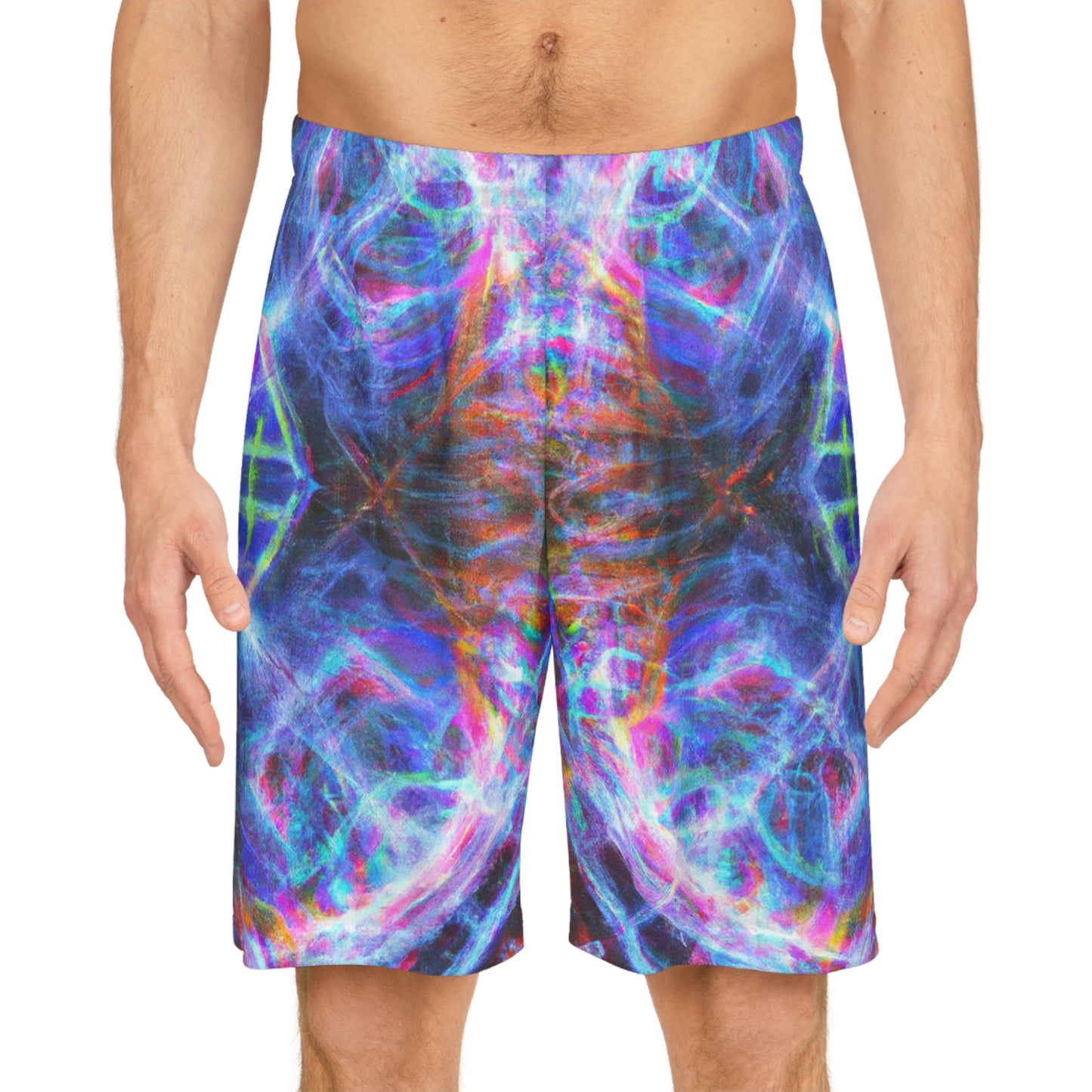 Ludwig von Schmidt - Trippy Infinity Patterns Rave Shorts