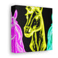 "Neon Unicorn Glow" NEON Unicorns Art Canvas