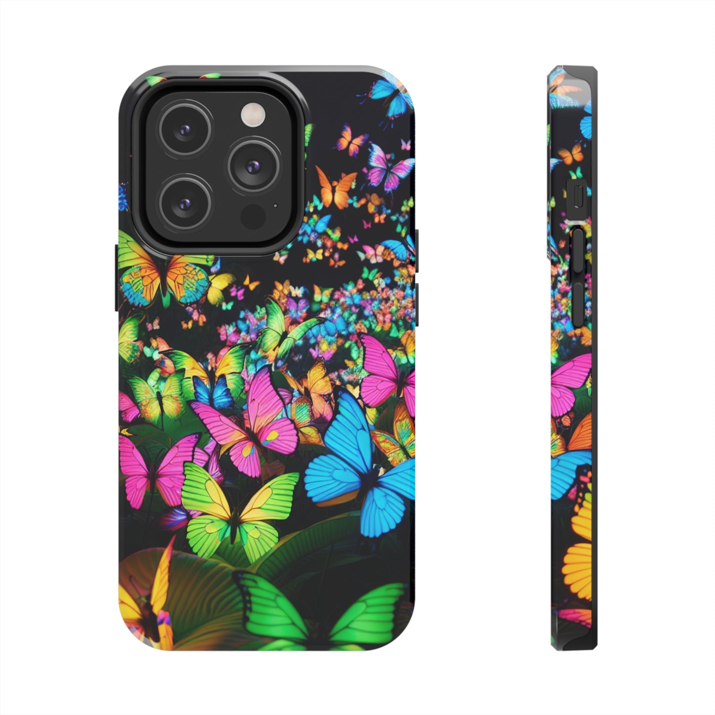 Neon Butterfly Congregation. NEON Butterflies Tough Phone Case