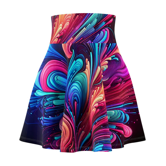 Giovanni da Roccatagliata - Trippy Infity Patterns Woman's Skater Skirt