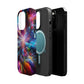 Neon Infinity Chromadrift. Neon Trippy Infinity Patterns Premium Art Magsafe Magnet Tough IPhone 13 14 15 Pro Plus Max and Mini in Matte and Glossy Phone cases