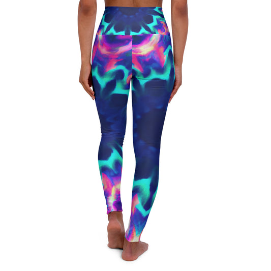 "Vivid Psychedelic Everglow" - Trippy Infinity Patterns Leggings