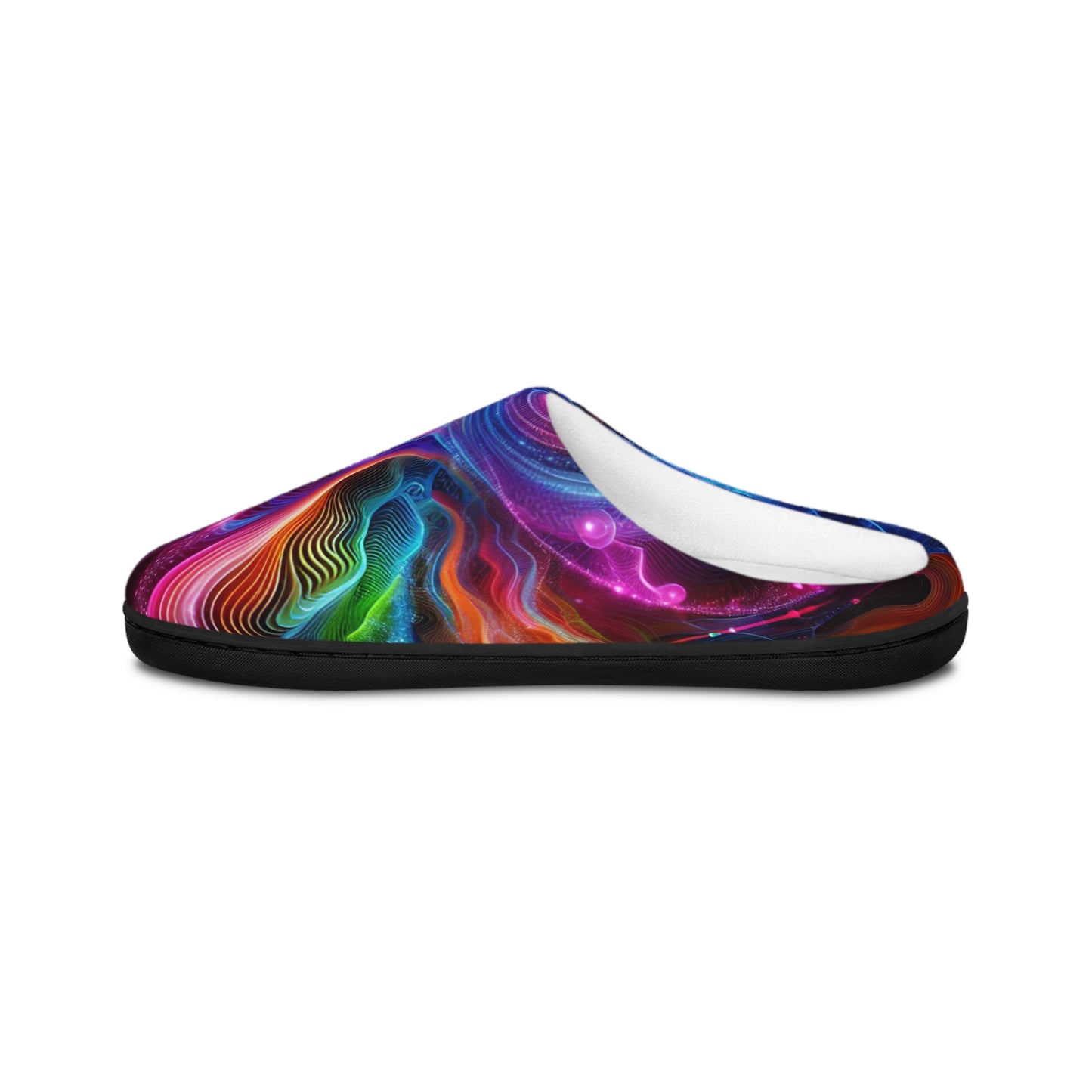 Vivid Techno-dance - Neon Butterflies Woman's Indoor Slippers
