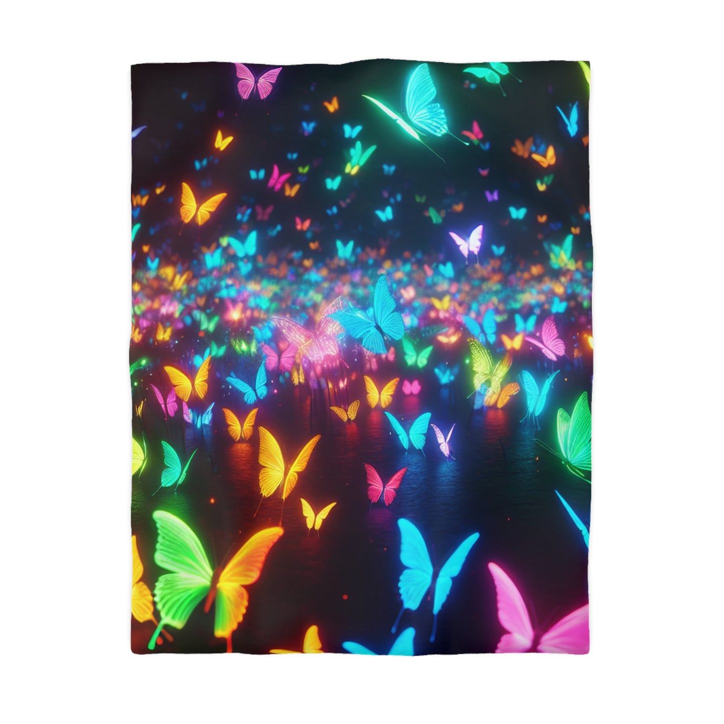 Adamo di Benvenuto - NEON Butterflies Microfiber Duvet Cover