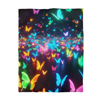 Adamo di Benvenuto - NEON Butterflies Microfiber Duvet Cover