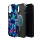 Neon Glitterbug Heaven. Neon Butterflies and Mushrooms Premium Art Magsafe Magnet Tough IPhone 13 14 15 Pro Plus Max and Mini in Matte and Glossy Phone cases