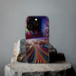 Vibin' Neon Infinity. Infinity Patterns Art Polycarbonate Phone Case