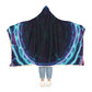 'Vibrant Cosmos' - NEON Infinity Patterns Art Hooded Snuggle Blanket