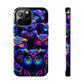 Neon Owl Congregation. NEON Owls Tough Phone Case