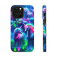 Vivid Dreamscape of Neon Unicorns Neon Unicorns Premium Art Magsafe Magnet Tough IPhone 13 14 15 Pro Plus Max and Mini in Matte and Glossy Phone cases