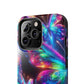 "Butterfly Prism Eruption" NEON Butterflies Tough Phone Case