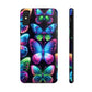 "Dance of the Neon Butterflies" NEON Butterflies Tough Phone Case Iphone 6 7 8 9 10 11 12 13 14 SE X XR XS Pro Max Mini Plus
