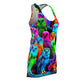 Neon Nocturnal Choir Neon Owls Racerback Dress