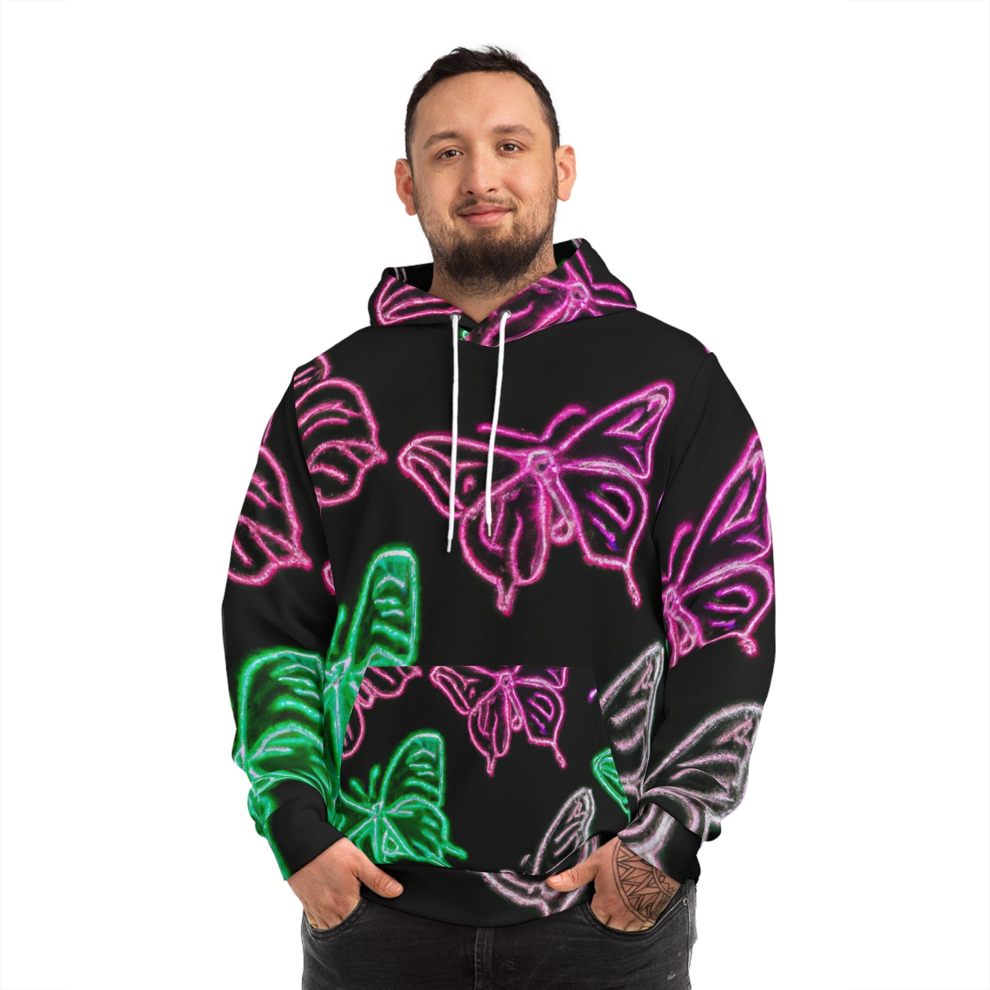 "Butterfly Glo-rizon" - Butterflies AOP Hoodie