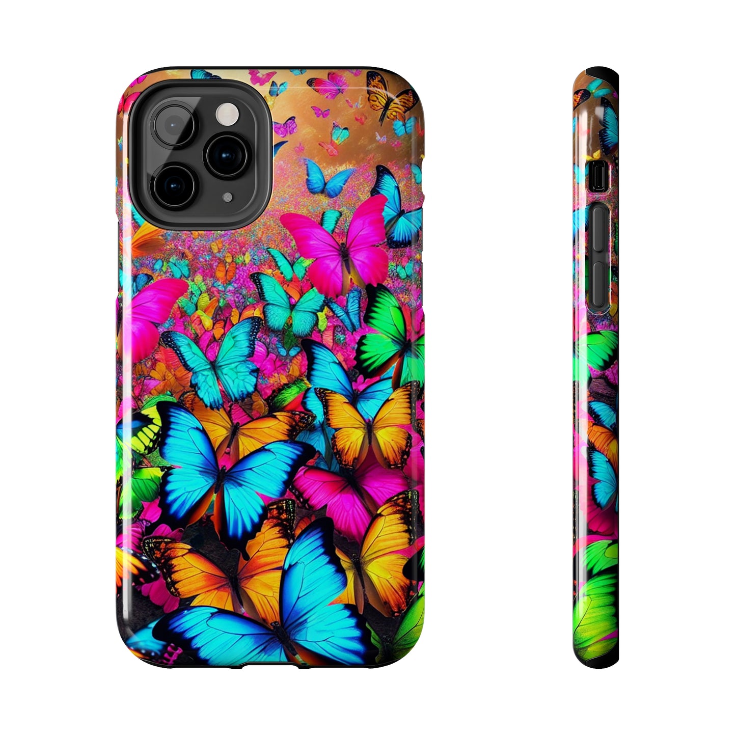 "Neonardie's Dreamscape" NEON Butterflies Tough Phone Case