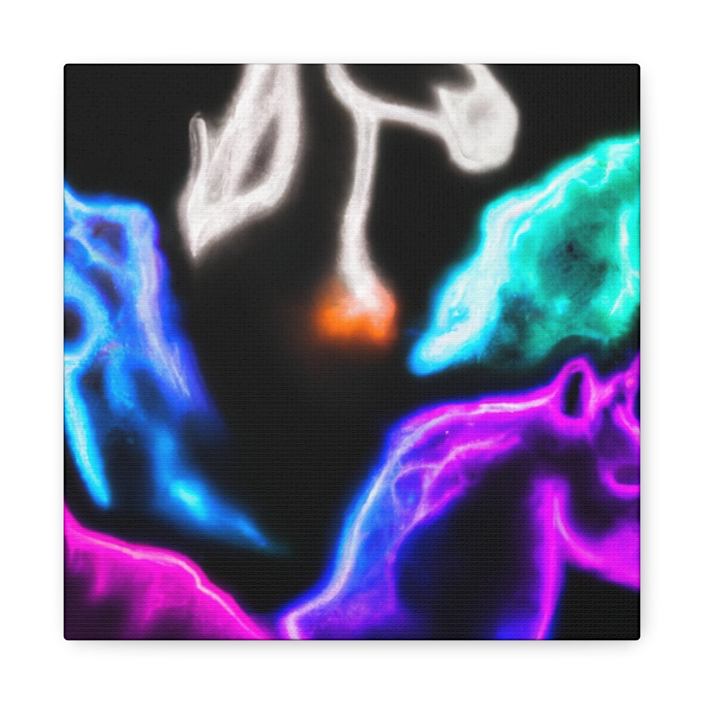 "Neon Harmony" NEON Unicorns Art Canvas