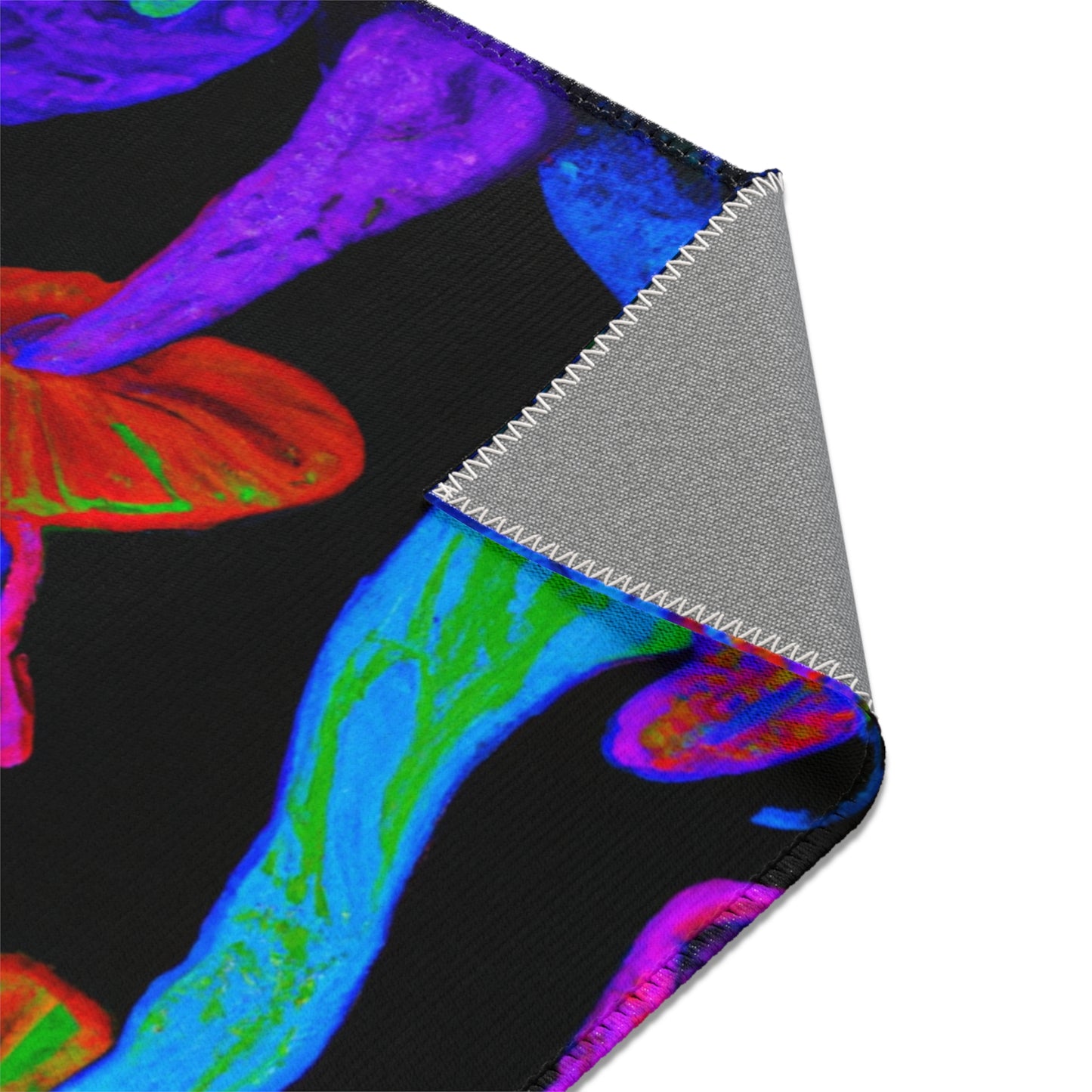 Neon Splendour. Butterflies & Mushrooms Area Rug