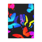 "Fantasia of Flutterbyes" Neon Butterflies  Art Canvas