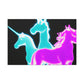 "Neonicorn Symphony" NEON Unicorns Art Canvas