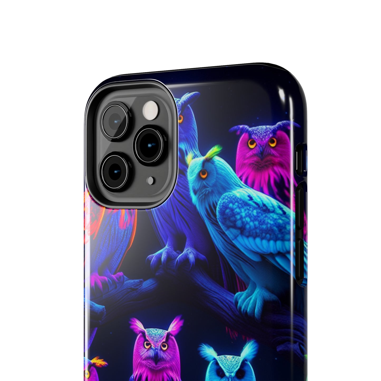 "Mystic Rally of the Neon Owls" NEON Owls Tough Phone Case