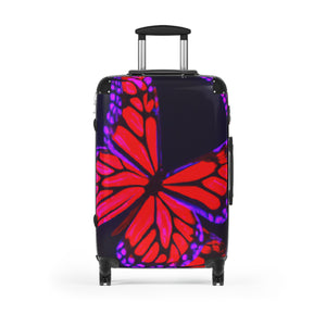 "Electric Spectrum Butterflies" - Neon Butterflies  Suitcase