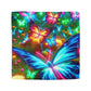Leonardo de LaVisione - NEON Butterflies Microfiber Duvet Cover