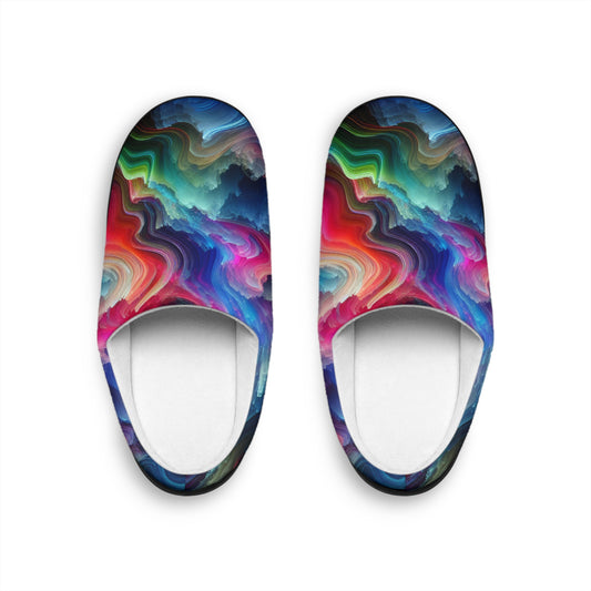 Leonardo da Fredo - Trippy Infity Patterns Men's Indoor Slippers