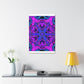 Vivid Trancendent Neon Dimensions. Trippy Infinity Patterns Art Canvas
