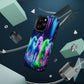 Neon Unicorn Pods. Neon Unicorns Premium Art Magsafe Magnet Tough IPhone 13 14 15 Pro Plus Max and Mini in Matte and Glossy Phone cases