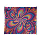 Neon Infinity Fantasia. Trippy Infinity Patterns Comforter Blanket