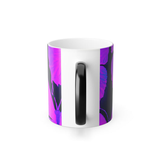 Dazzling Luminescent Flutterbys Neon Butterflies 11oz Color Morphing Mug
