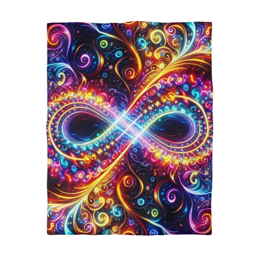 Giovanni Zocchi - Trippy Infinty Patterns Microfiber Duvet Cover