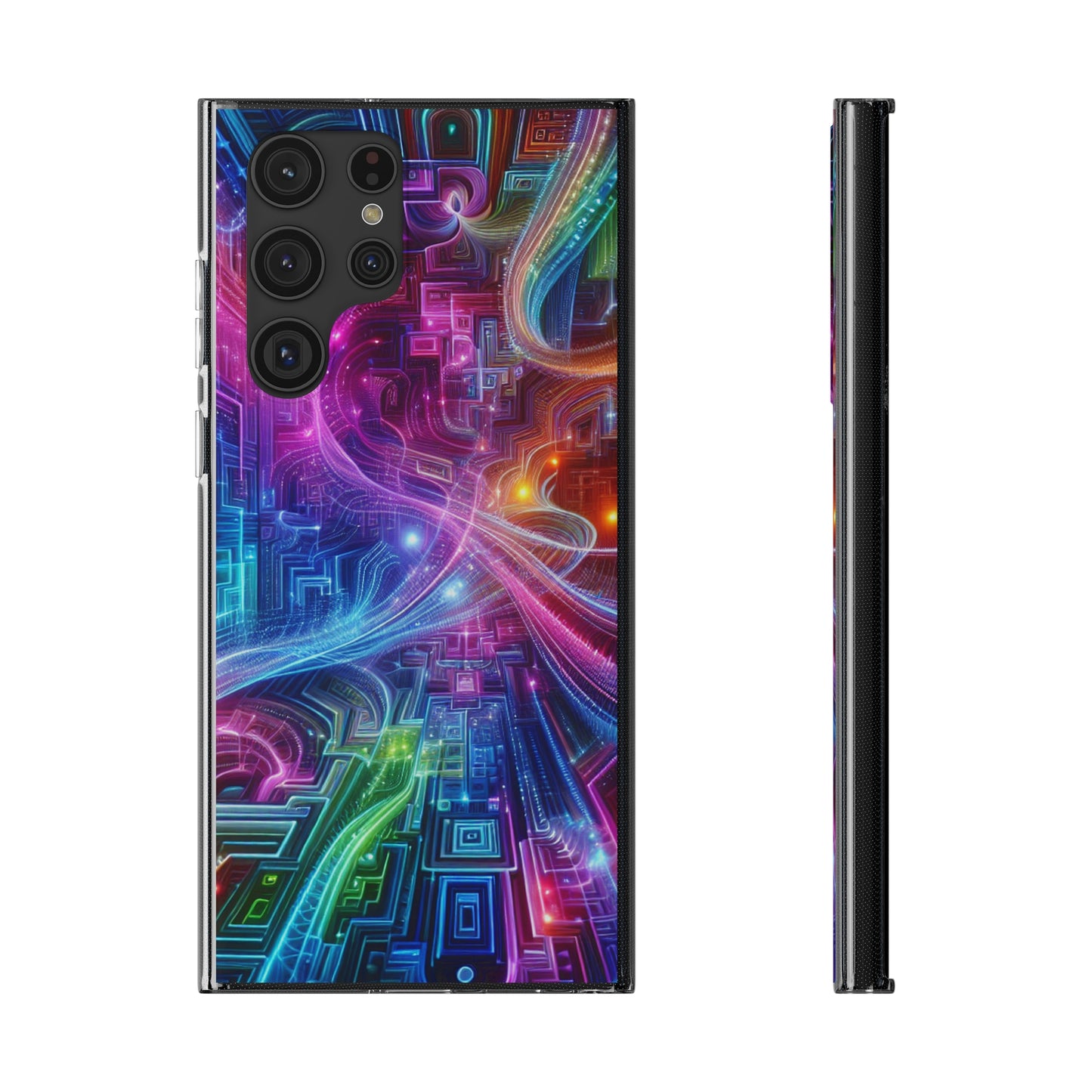 "Infinite Bright Vibes" Infinity Patterns Art Polycarbonate Phone Case