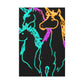 "Neon Splendour of Unicorns" NEON Unicorns Art Canvas