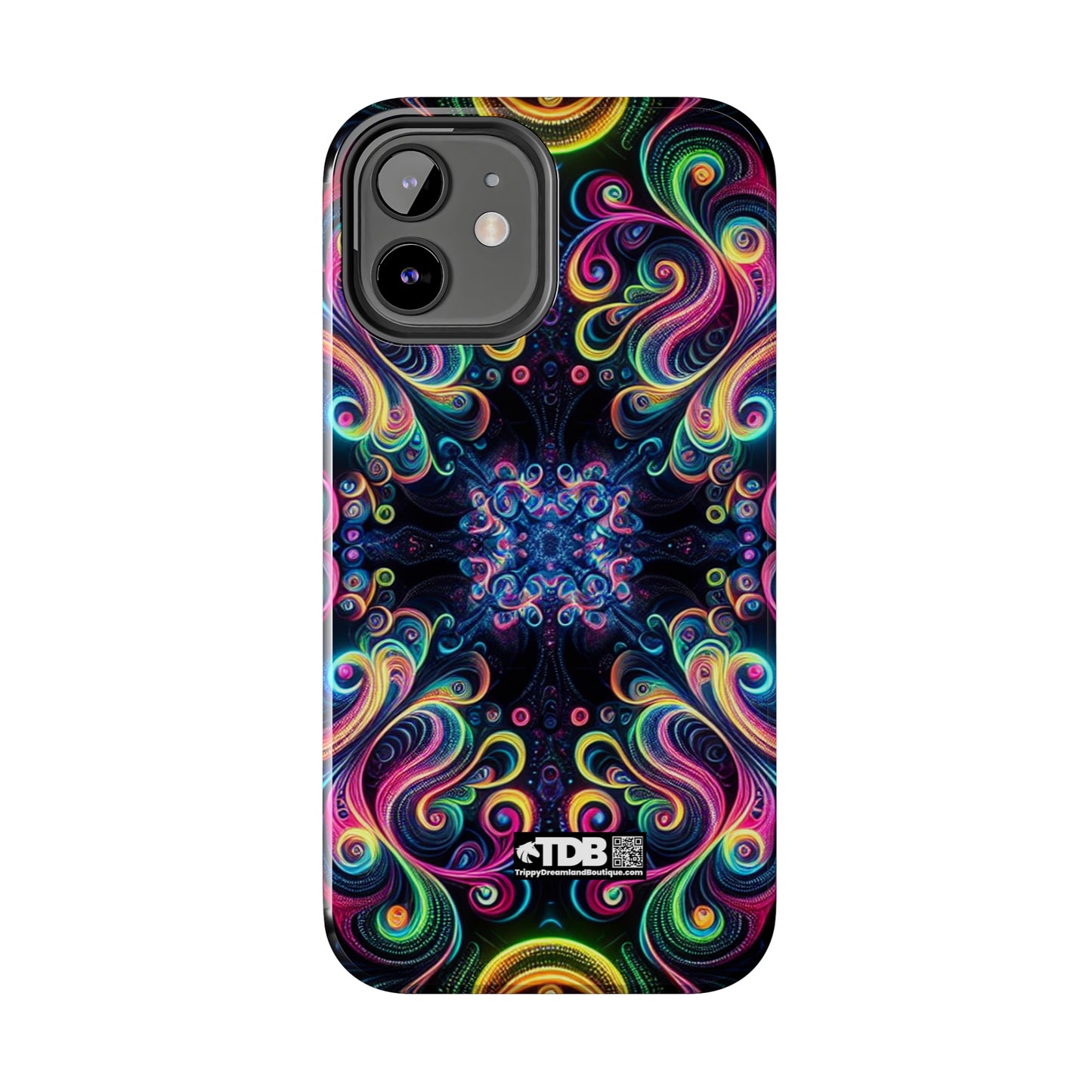 TDB Neon Infinity Vibes. Trippy Infinity Patterns Tough Phone Case