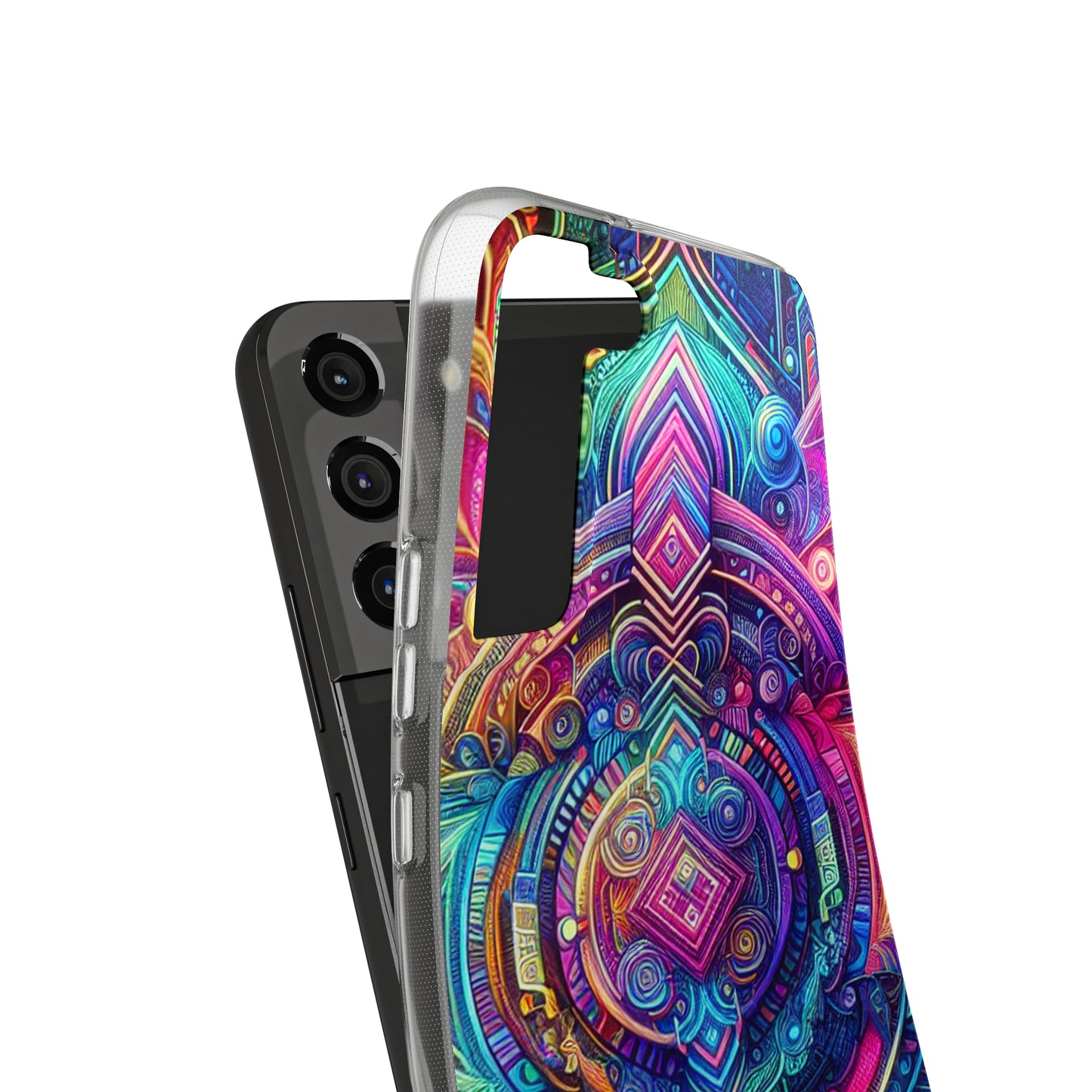 Neon Infinity Vortex Infinity Patterns Art Polycarbonate Phone Case