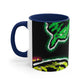"Neon Splendor Symphony" Butterflies 11oz Mug