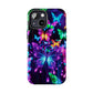 "Vibrance in Flight" NEON Butterflies Tough Phone Case