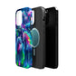 Vivid Dreamscape of Neon Unicorns Neon Unicorns Premium Art Magsafe Magnet Tough IPhone 13 14 15 Pro Plus Max and Mini in Matte and Glossy Phone cases