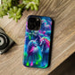 Vivid Dreamscape of Neon Unicorns Neon Unicorns Premium Art Magsafe Magnet Tough IPhone 13 14 15 Pro Plus Max and Mini in Matte and Glossy Phone cases