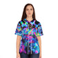 "Neon Paradise Flutter" Neon Butterflies Womans Jersey