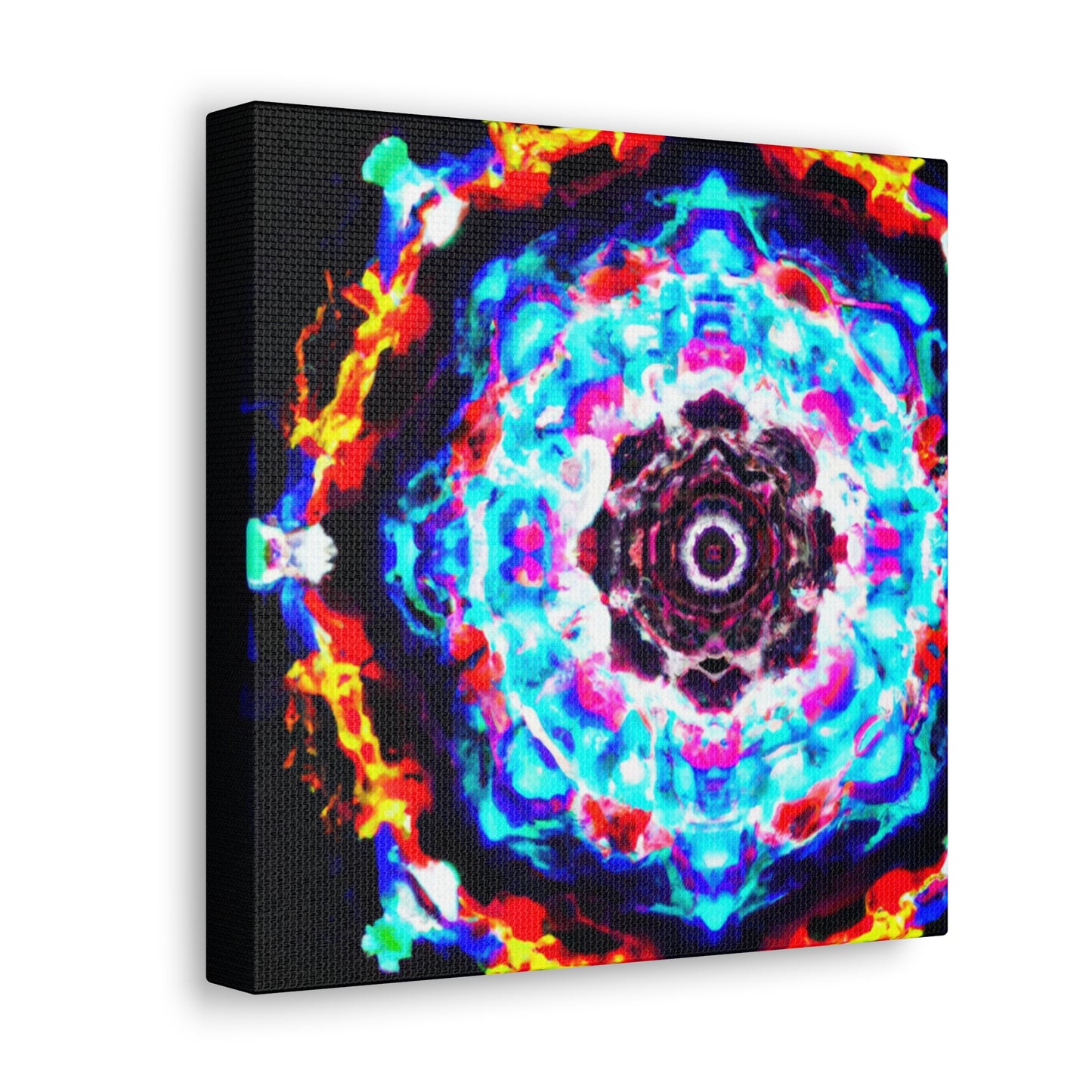 Vivid Vortex Immersion Trippy Infinity Patterns Art Canvas