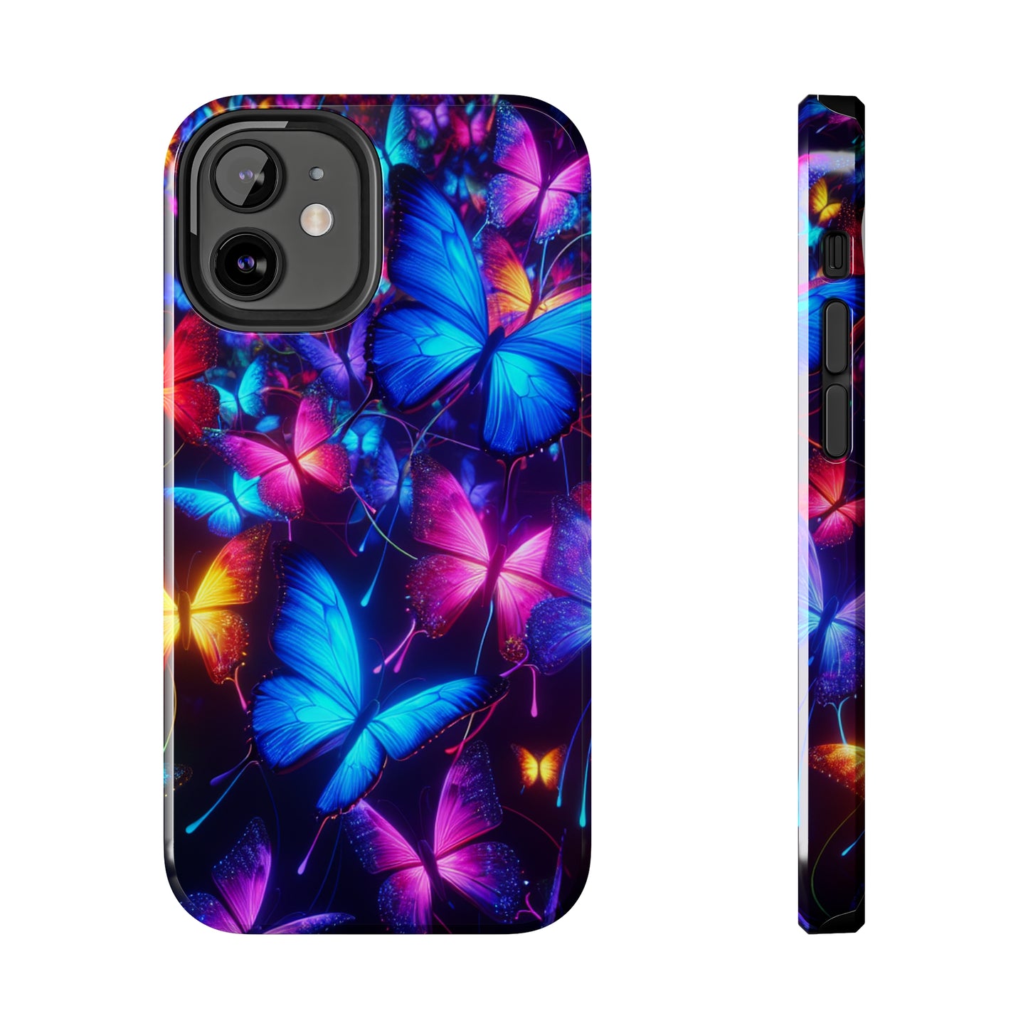 'Metamorphic Brilliance' NEON Butterflies Tough Phone Case