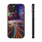 Vibin' Neon Infinity. Infinity Patterns Art Polycarbonate Phone Case