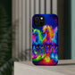 Neon Mystic Magicians Neon Unicorns Premium Art Magsafe Magnet Tough IPhone 13 14 15 Pro Plus Max and Mini in Matte and Glossy Phone cases